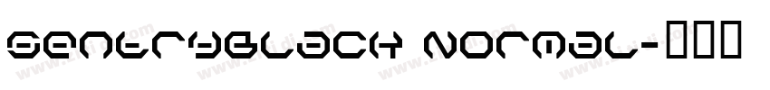 SentryBlack Normal字体转换
